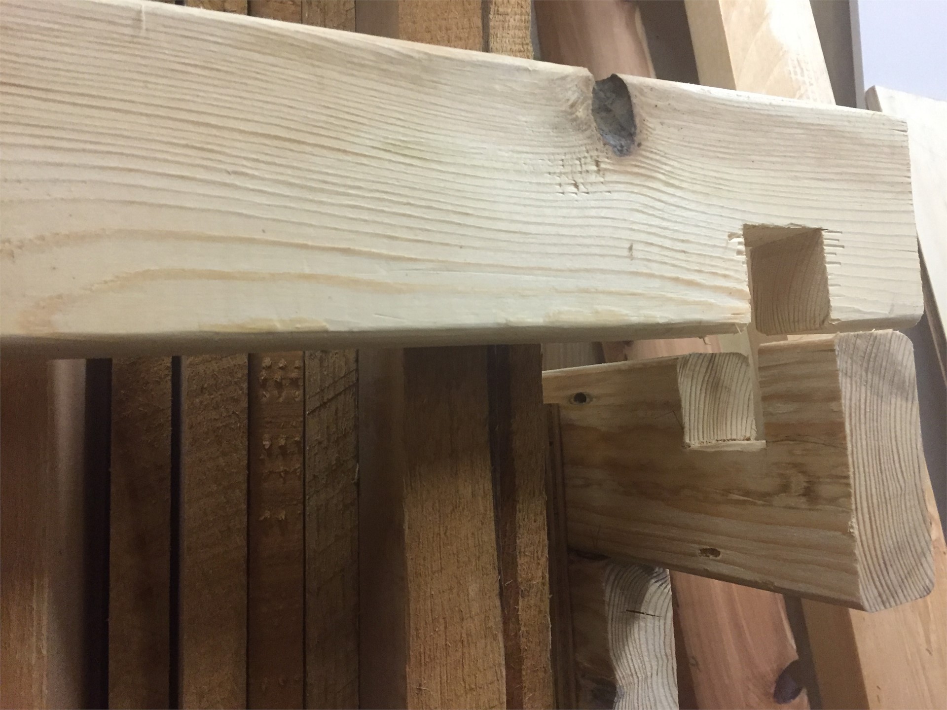 Wood Rack Safety Bracket